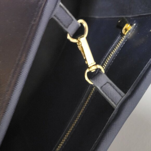 Large Navy Laptop Tote Bag Indigo for School/Work - Picture 5 of 5